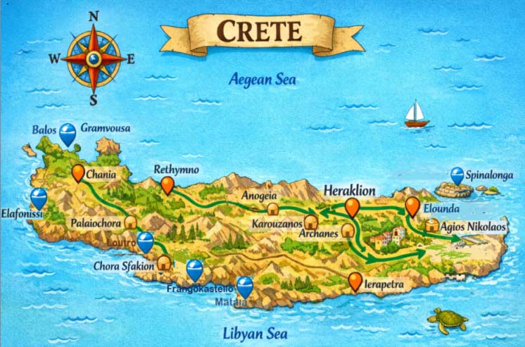 Crete-Illustrated-map