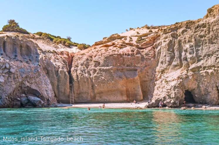 Milos-Tsigrado-beach