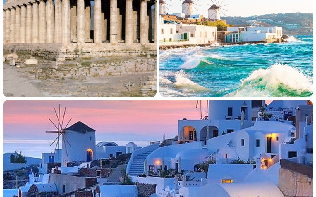 GREEK ISLAND HOPPING TOUR  Athens Delphi  Mykonos  and Santorini Islands